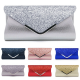 2025 High Quality PU Leather Women Lady Sequins Clutch Bag Evening Wedding Party Prom Handbag Purse Wallet Shinny Shoulder Bags