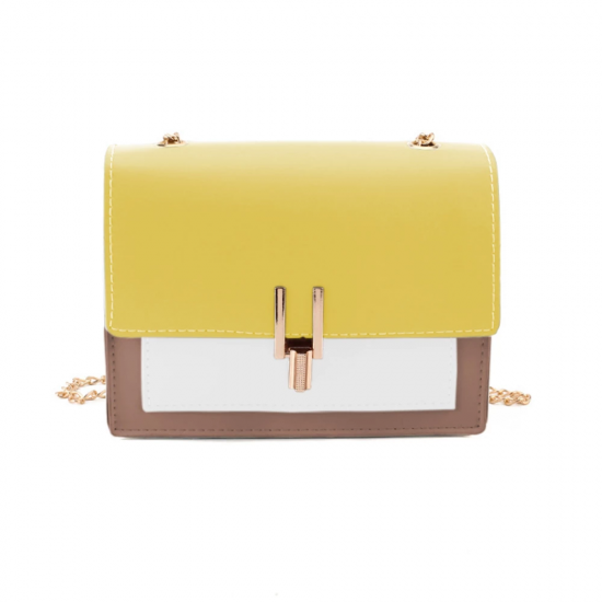 2025Chain Crossbody Bag High Quality Leather Small Shoulder Messenger Bags For Women Female Travel Mini Bags Sqare Shoulder Bags