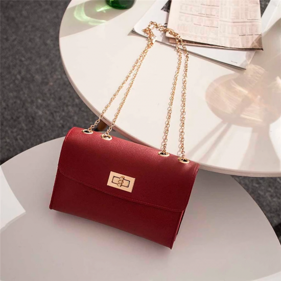 British Small Square Bag Women's Designer brand luxury Handbag 2021 High quality PU Leather Chain Phone Shoulder bag