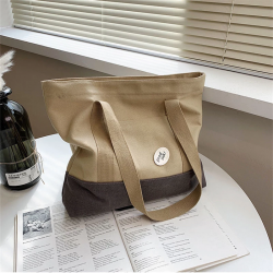Ladies Canvas Tote Bag Female College Students Large-capacity Shoulder Canvas Bag Travel Bag Shopping Bag Beach Bag for Woman
