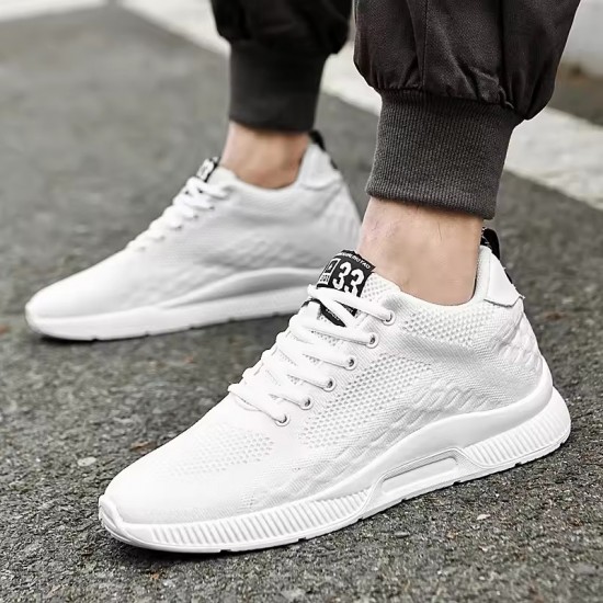 Men Sneakers Elevator Shoes Hidden Heels Breathable Heightening Shoes For Men Increase Insole 6CM Sports Casual Height Shoes 48