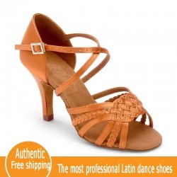 Sneakers Adult Professional Dance Shoes Party Ballroom Ladies Aerobics Shoes Dancing Brown BD 2360-B Coupon Hot Square Dancing