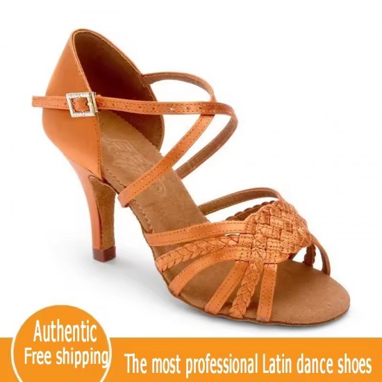 Sneakers Adult Professional Dance Shoes Party Ballroom Ladies Aerobics Shoes Dancing Brown BD 2360-B Coupon Hot Square Dancing