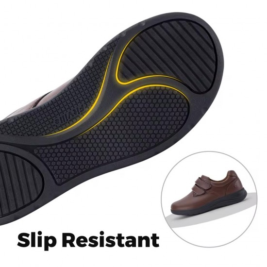 FitVille Wide Diabetic Walking Shoes for Women Dress Casual Diabetic Shoes Comfortable Leather Oxford Shoe Sneakers for All Day