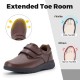 FitVille Wide Diabetic Walking Shoes for Women Dress Casual Diabetic Shoes Comfortable Leather Oxford Shoe Sneakers for All Day