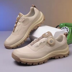 High Quality Men's Trekking Shoes Rotary Buckle Hiking Shoes Men Outdoor Casual Sneakers Man Breathable Non-slip Walking Shoes